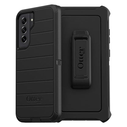 Otterbox Defender Series Case for Samsung Galaxy S21 Fe 5g (Only) - Holster Clip Included - Microbial Defense Protection - Non-Retail Packaging - Black