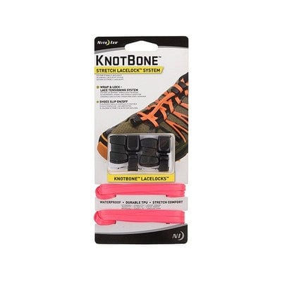 Nite Ize Knotbone Stretch Lacelock System, Neon Pink