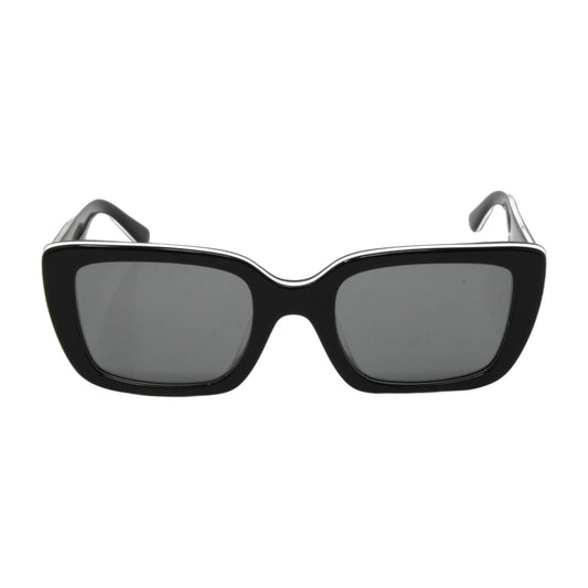 Tory Burch Black White Trilayer Square Sunglasses