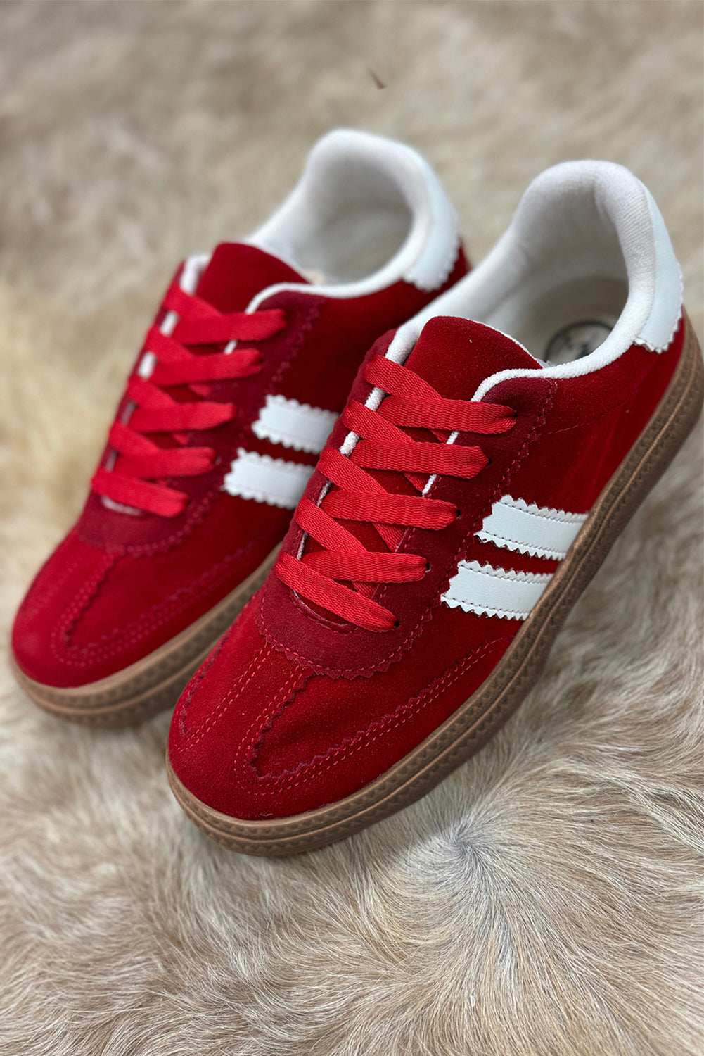 Harper Lace up Flat Shoes - Thai Curry / 6