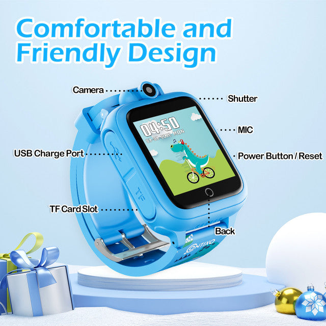 Contixo Smart Watch for Kids With Educational Games, HD Touch Screen, Camera, and MP3 Music Player