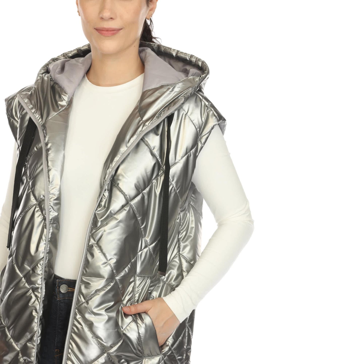 Metallic Silver Gray-