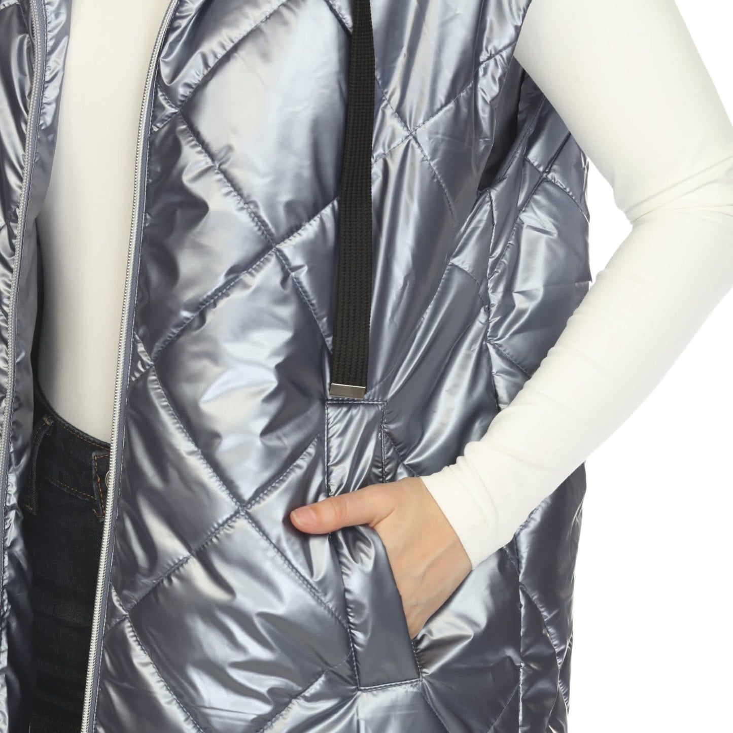 Metallic Denim Slate-