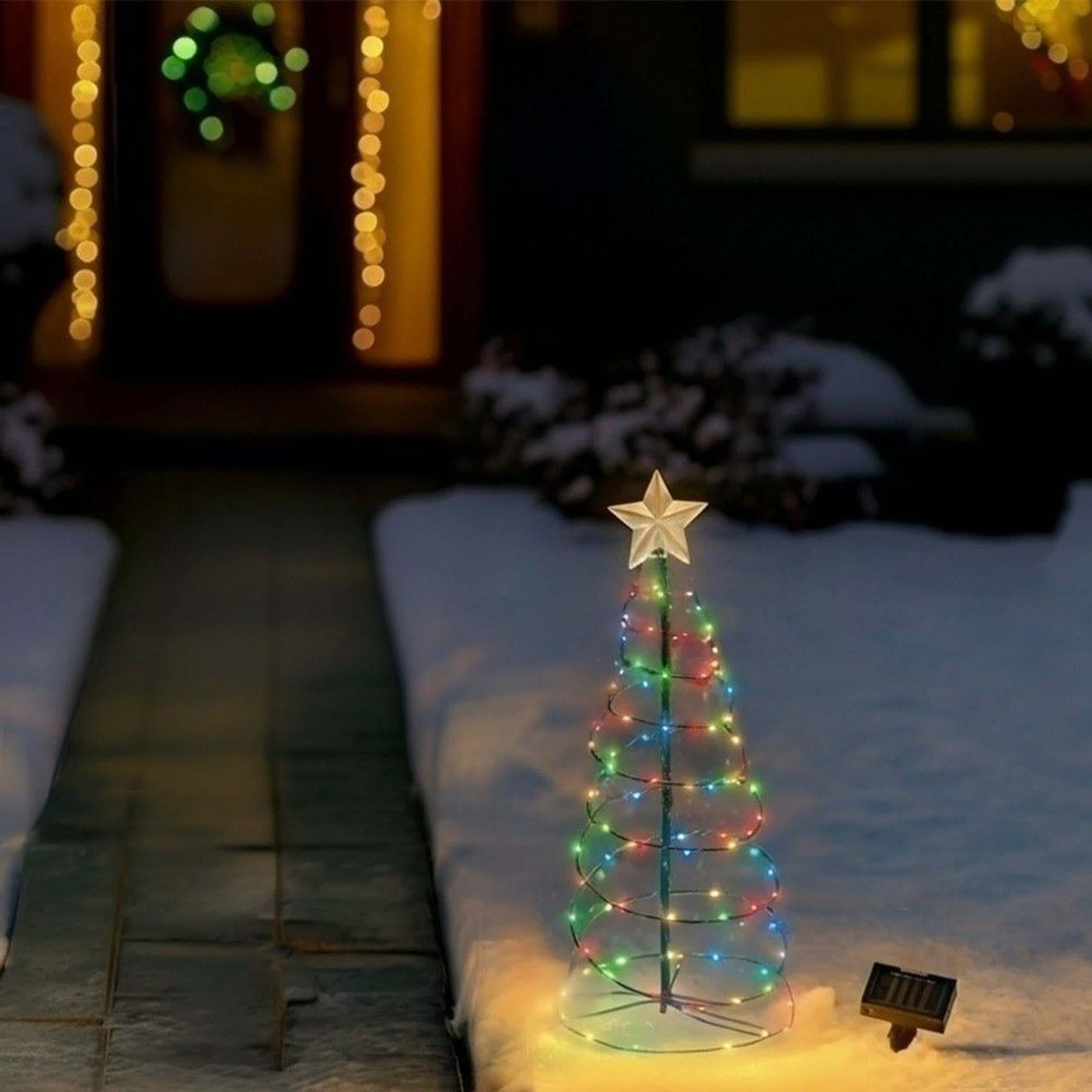 Touch Of ECO 2 ft. Merrylite Solar Multicolor LED Pre-Lit Outdoor