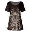 Brown & Cream Abstract Floral