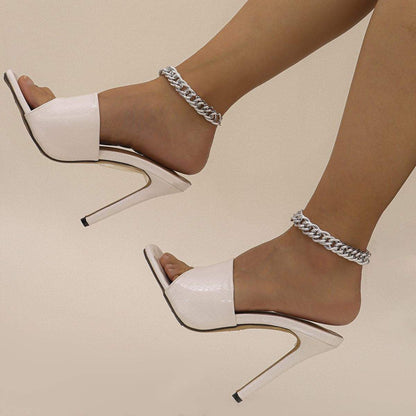 Silvertone Chain Anklet