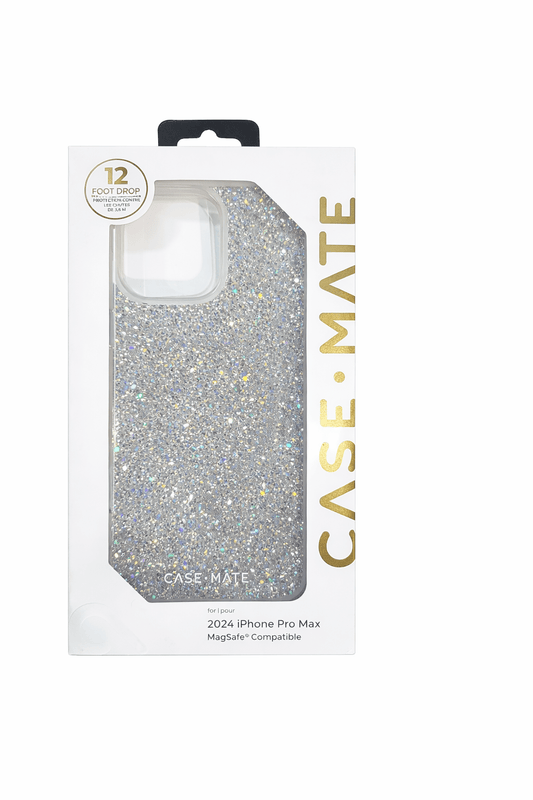 Case-Mate Iphone 16 Pro Max Case [Compatible with Magsafe] - Stylish Sparkly Phone Case with 12ft Drop Protection - Premium Magnetic Cover for Iphone 16 Pro Max - Twinkle Disco
