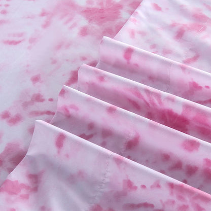 Elegant Comfort 6-Piece Colorful Tie Dye Pattern Sheet Set - Soft as a Hotel Premium Quality Bedding