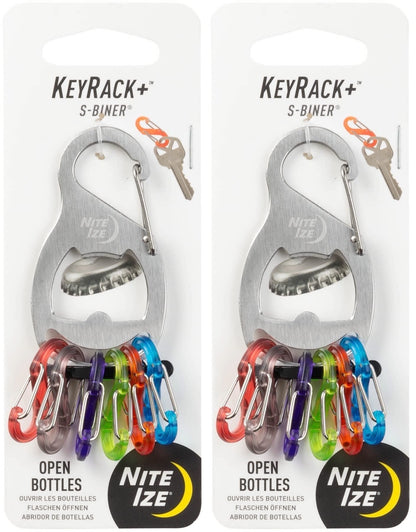 Nite Ize Key Rack 2.1 In. Dia. Stainless Steel Silver Keyrack Key Chain