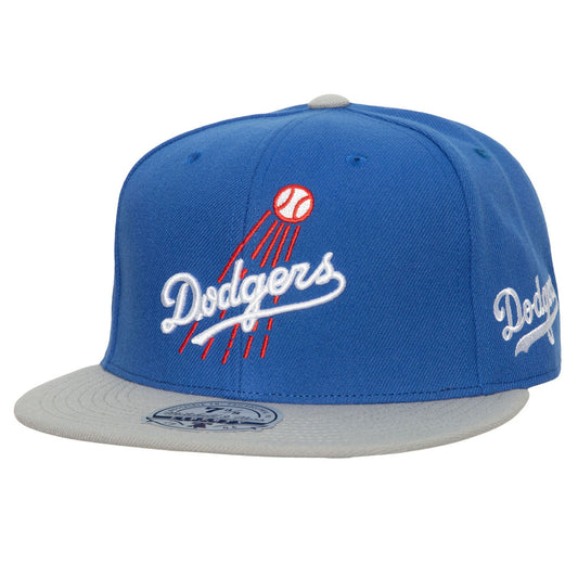 Mitchell & Ness Men's MLB Bases Loaded Fitted Coop Dodgers Fitted Caps