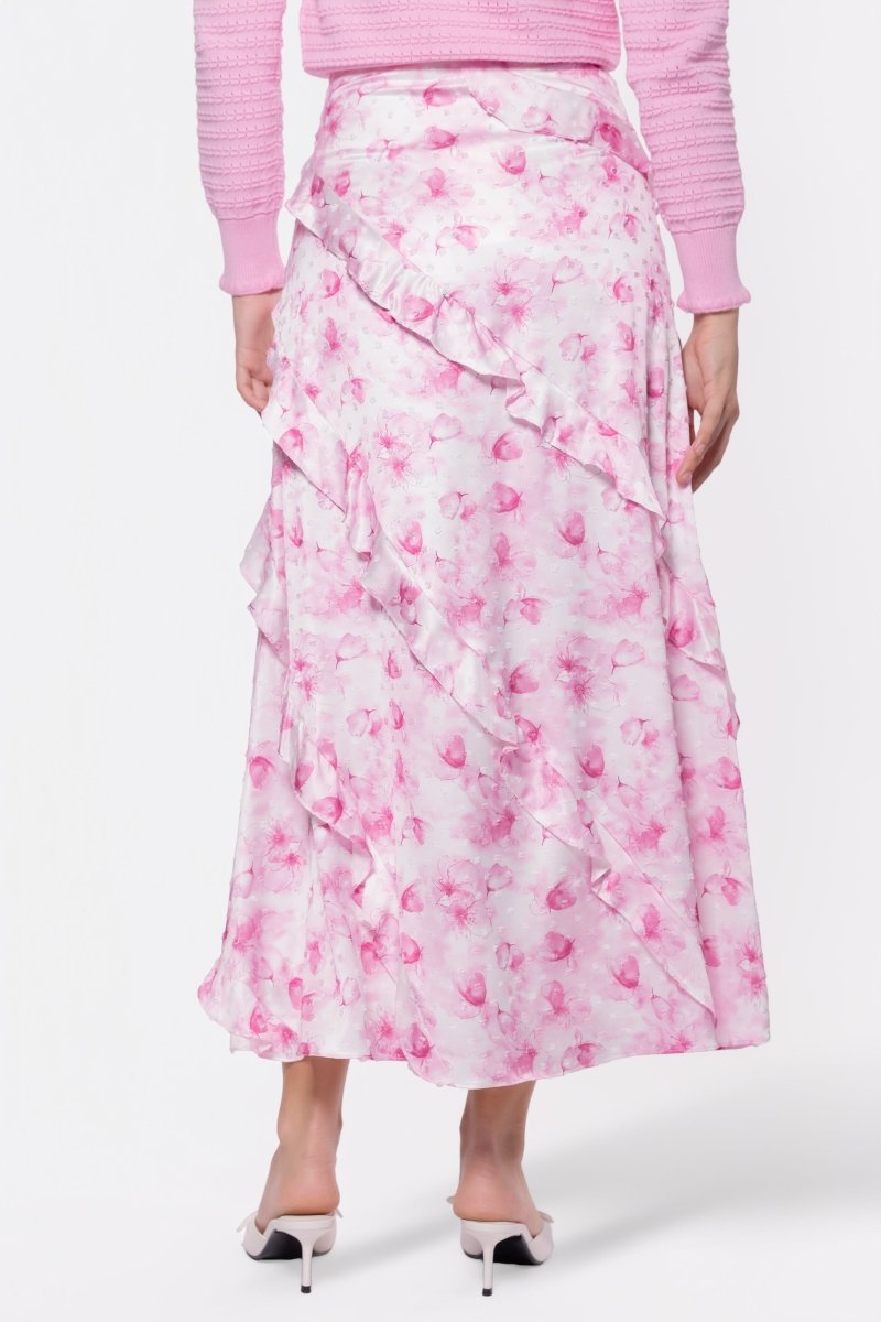 Laurel Skirt (White/Pink)