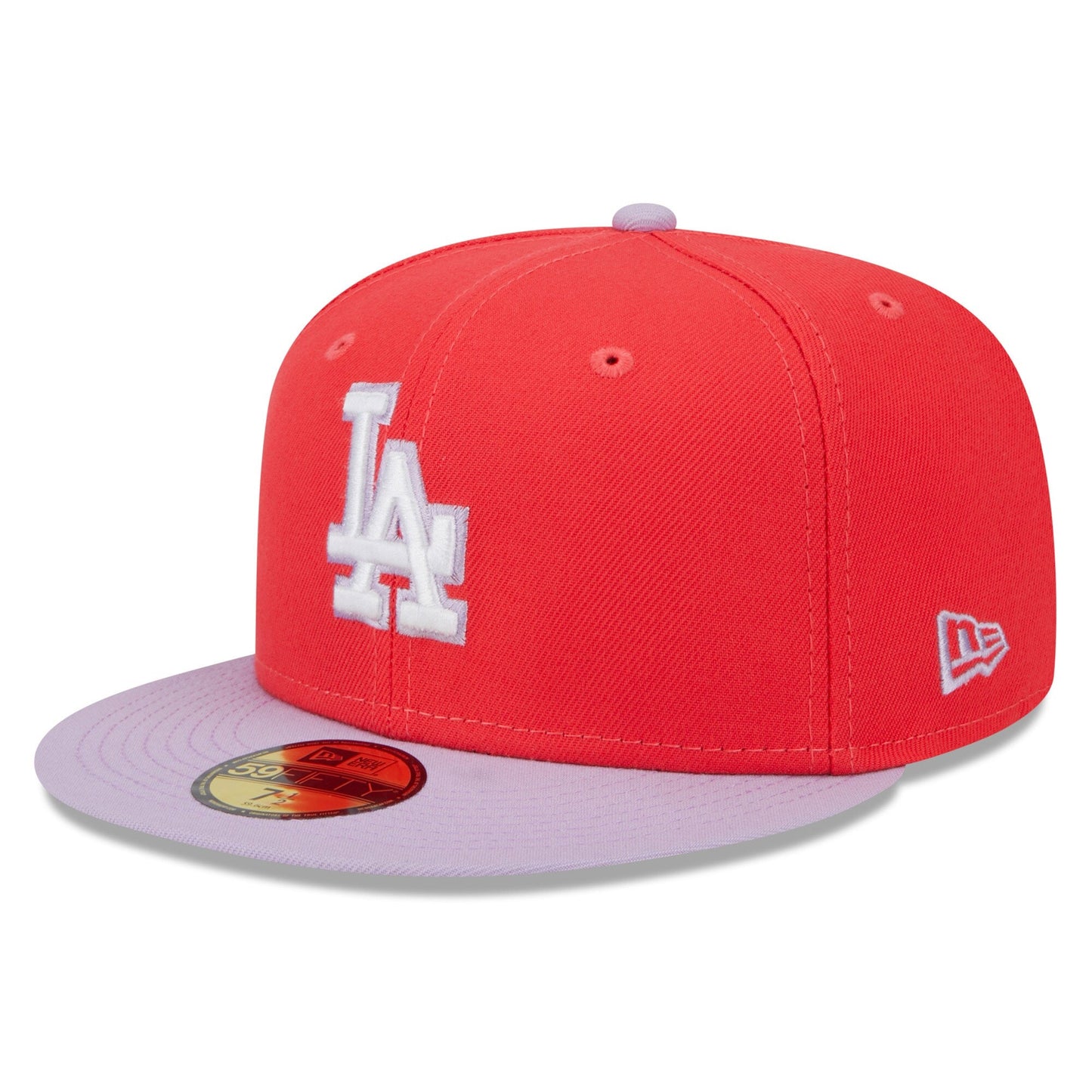 Men's New Era MLB La Dodgers 5950 Fitted 'Color Pack' - Red/Lavander