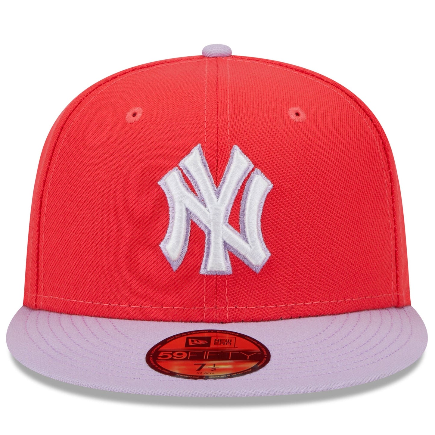 Men's New Era MLB Ny Yankees 5950 Fitted 'Color Pack' - Red/Lavander
