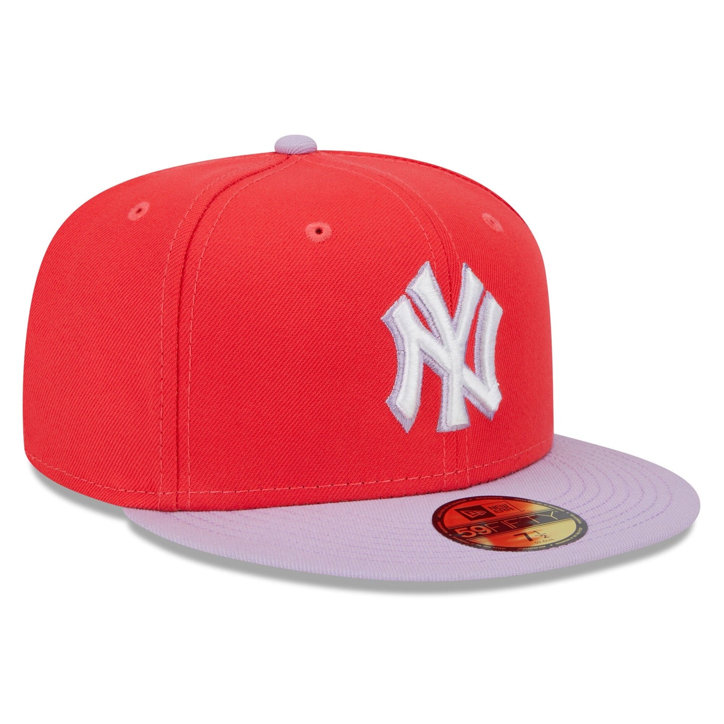 Men's New Era MLB Ny Yankees 5950 Fitted 'Color Pack' - Red/Lavander