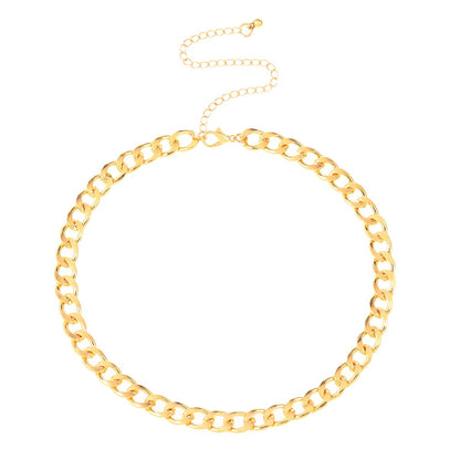 Goldtone Cuban Chain Necklace