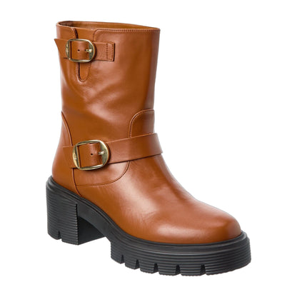 Stuart Weitzman Soho Leather Moto Bootie