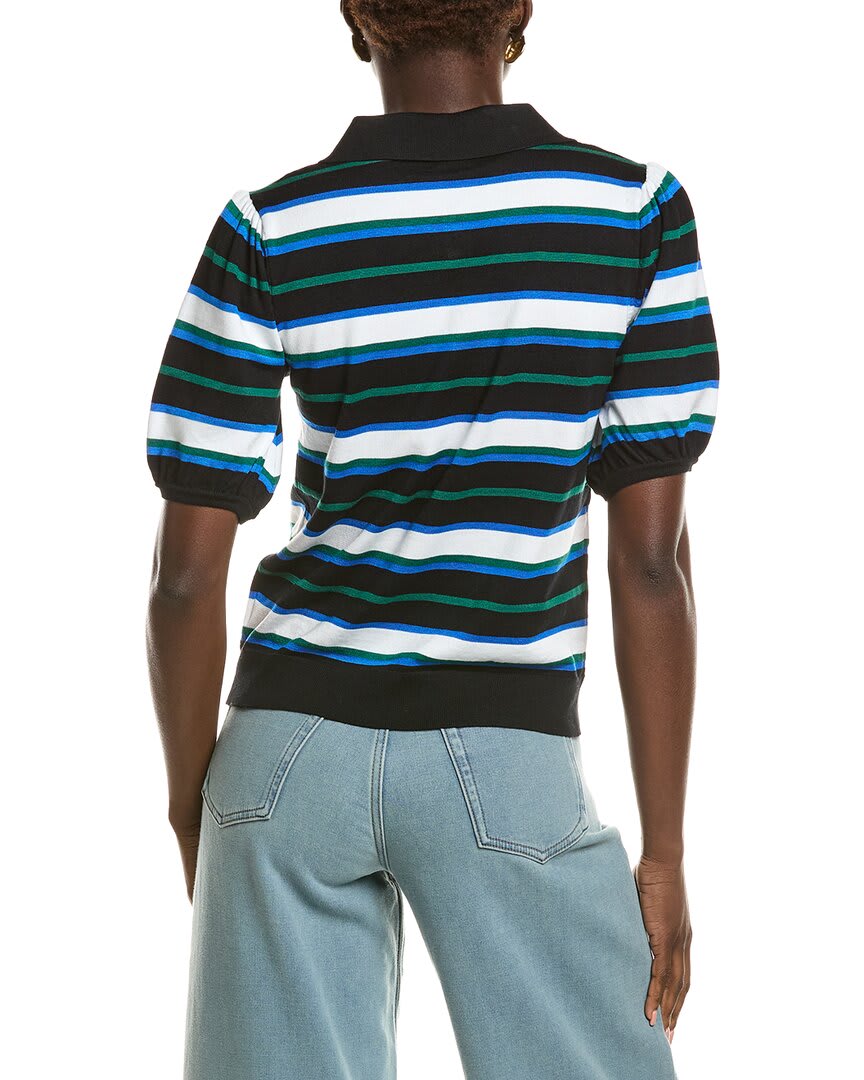 BLACK WITH GREEN BLUE AND WHIT-