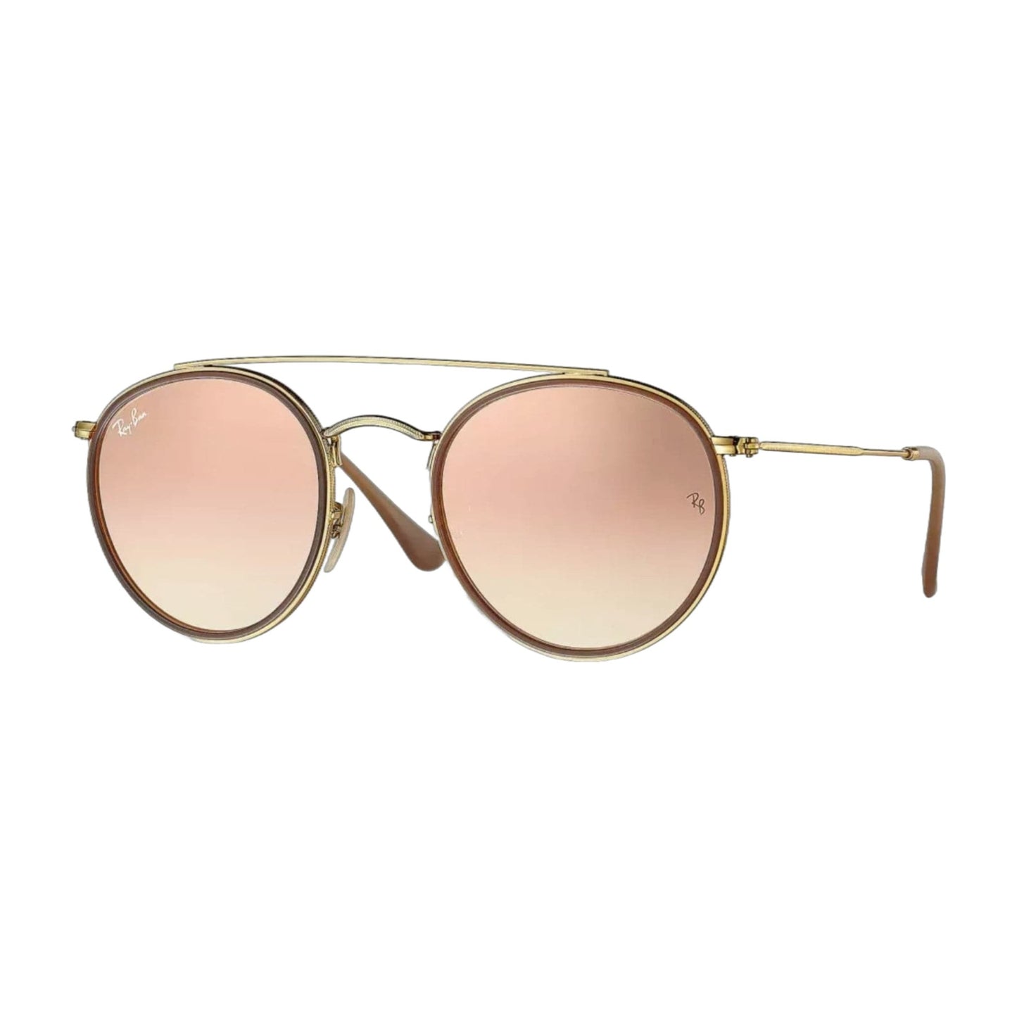 Rayban Rb3647n Round Double Bridge Sunglasses