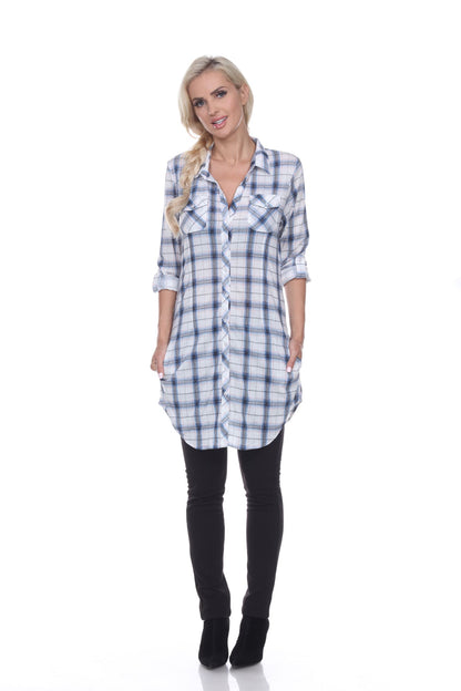 Blue White-