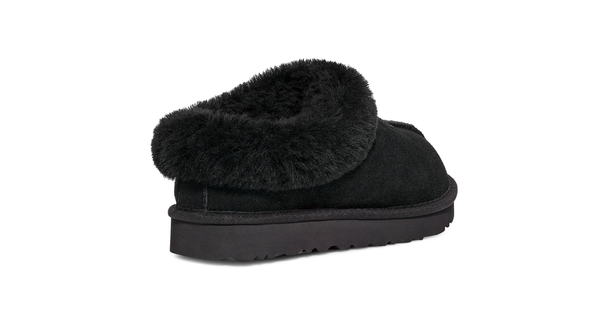UGG Tazzette Womens Platform Clogs — Black Suede