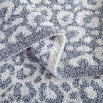 Elegant Comfort 50" x 70"  Ultra Soft Checkered Knitted Throw Blanket