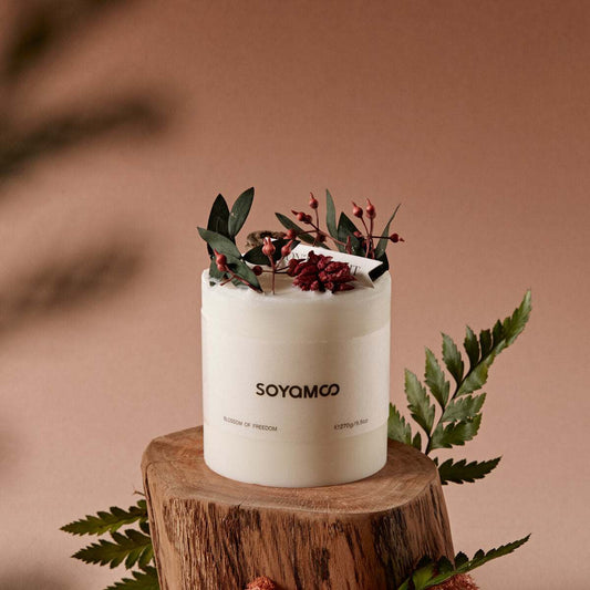 SOYAMOO Fresh Spring Botanical Scented Candle