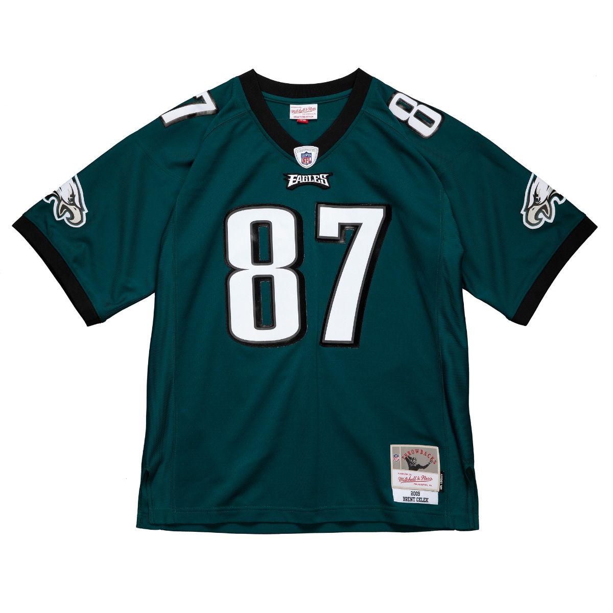 Men's Mitchell & Ness NFL Replica Jersey Eagles 2009 Brent Celek