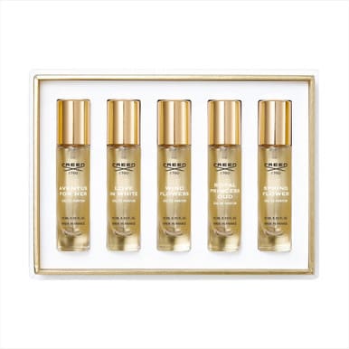 Creed 5 * 0.33 Eau De Parfum Spray Set For Women: Aventus For Her + Love In White + Wind Flowers + Royal Princess Oud + Spring Flower