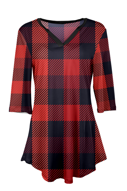 Red & Black Buffalo Plaid Holiday Print-