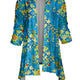 Blue Yellow Tropical Floral