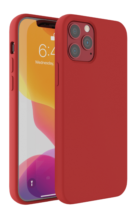 Base Liquid Silicone Gel/Rubber Case Iphone 12 / Iphone 12 Pro (6.1) - Red
