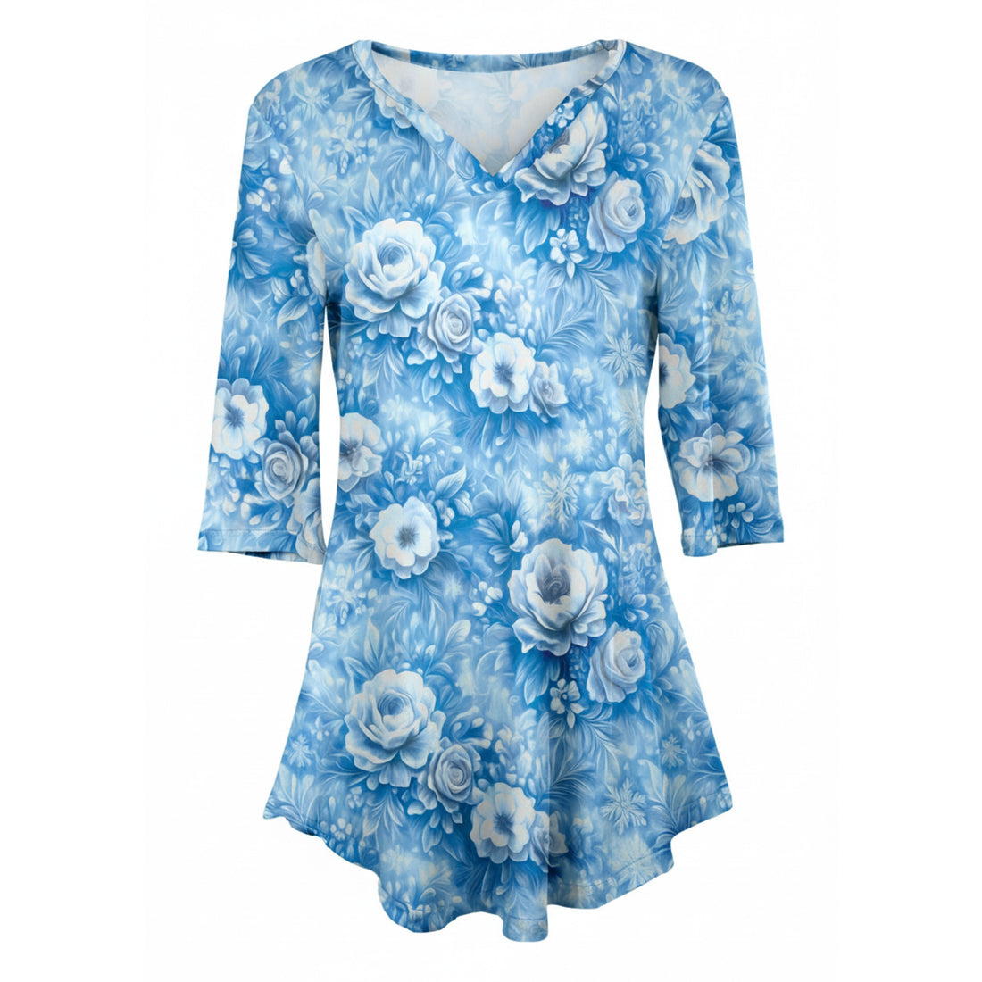 Lily by Firmiana Notch Neck Tunic Top photo 3