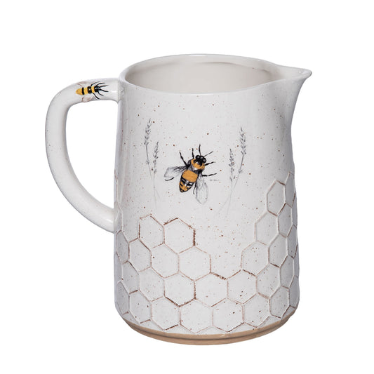 Dolomite Bee Pitcher Multicolored for Spring Serving and Entertaining