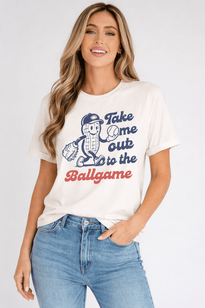 Hattie the Ballgame Casual Tee - White / 2XL - 20/22