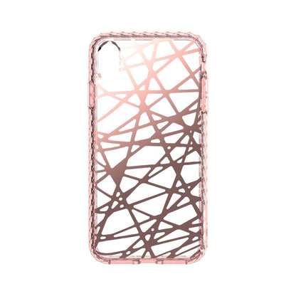 Apple Iphone Xs Max (6.5 Inches) 8ft Impact Protection, Dual Layer, Scratch Resistant and Wireless Charging Compatible Arq1 Mosaic Case - Bird'S Nest Rose Gold