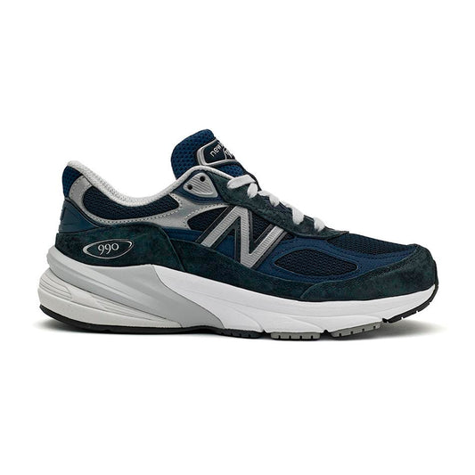 New Balance 990v6 Made in USA Men's Sneakers (2E width) — Navy Suede