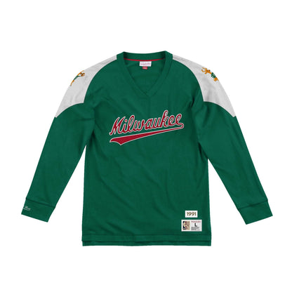 Mitchell & Ness Men's NBA Team Inspired Long Sleeve Bucks