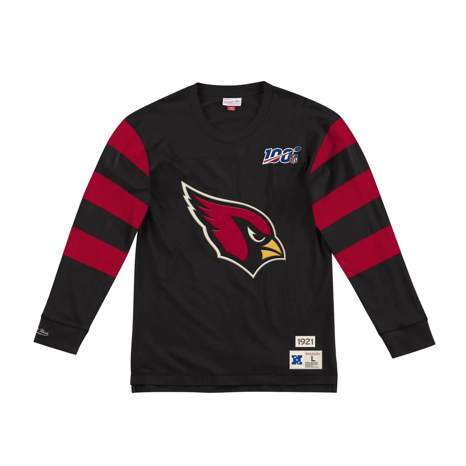 [LNSLDF18030-ACADKRD] Mens Mitchell & Ness NFL Team Inspired Longsleeve Cardinals - sneakAR