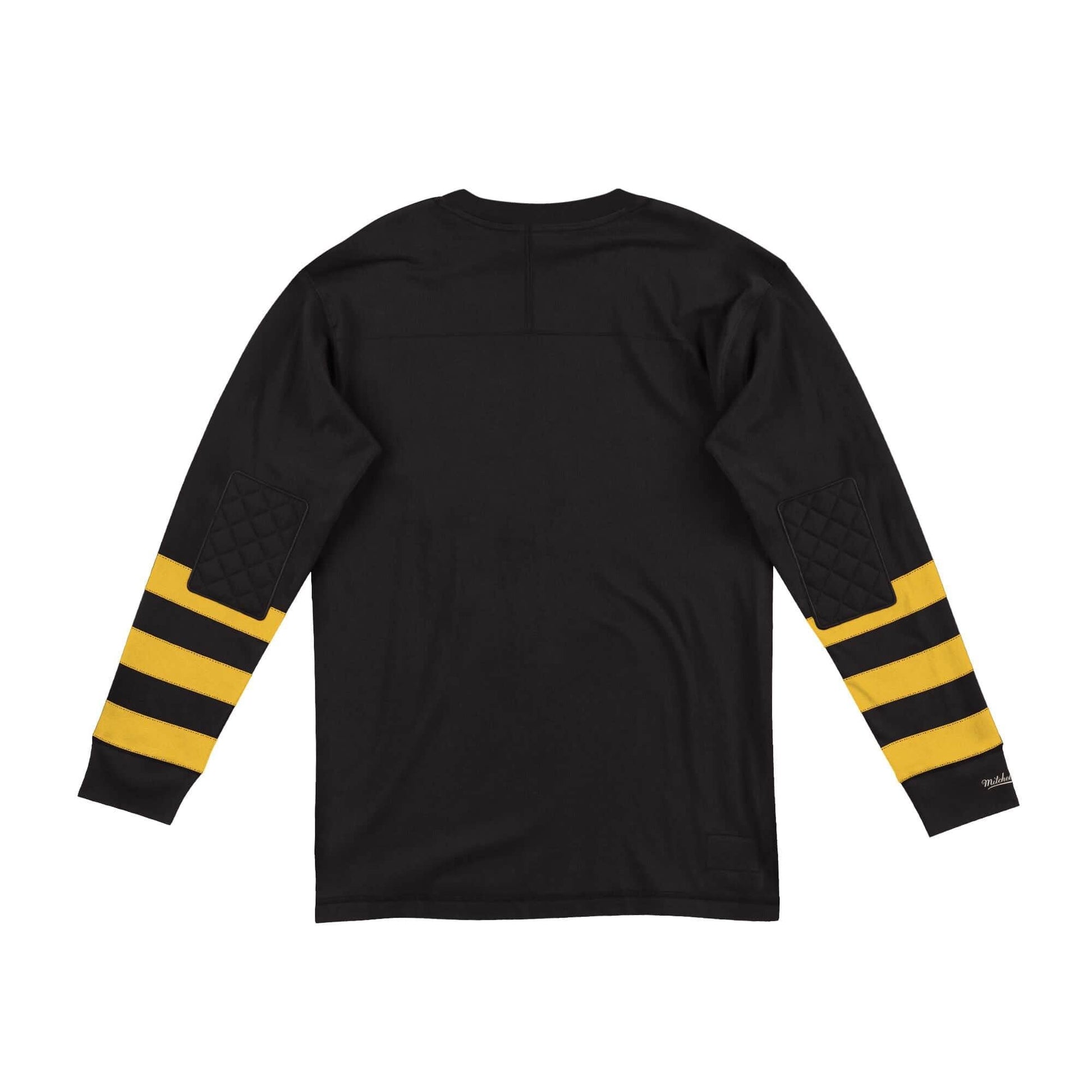 [LNSLDF18030-PSTBLCK] Mens Mitchell & Ness NFL Team Inspired Longsleeve Pittsburgh Steelers - sneakAR