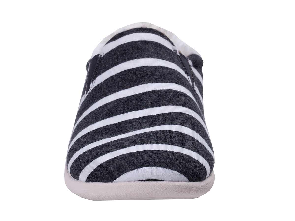 Grey and White Stripe -