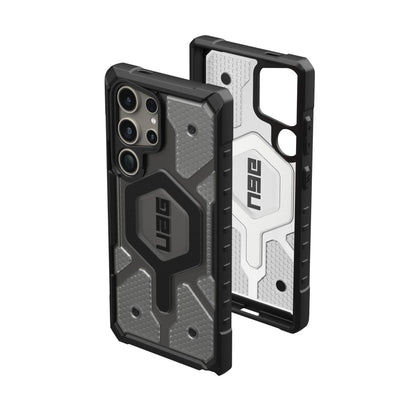 Urban Armor Gear Uag Designed for Samsung Galaxy S24 Ultra Case 6.8" Pathfinder Clear Ice, Magnetic Charging Rugged Military Drop-Proof Impact Resistant Non-Slip Transparent Protective Cover