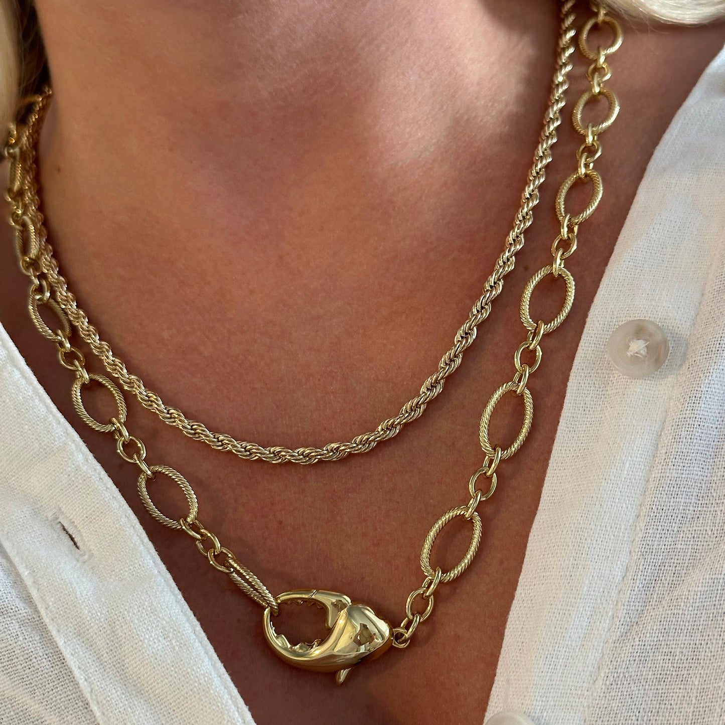 Lobster Claw Convertible Wrap Necklace or Bracelet