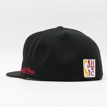 Mitchell & Ness Men's NBA Logo History Fitted Hwc Heat Fitted Caps