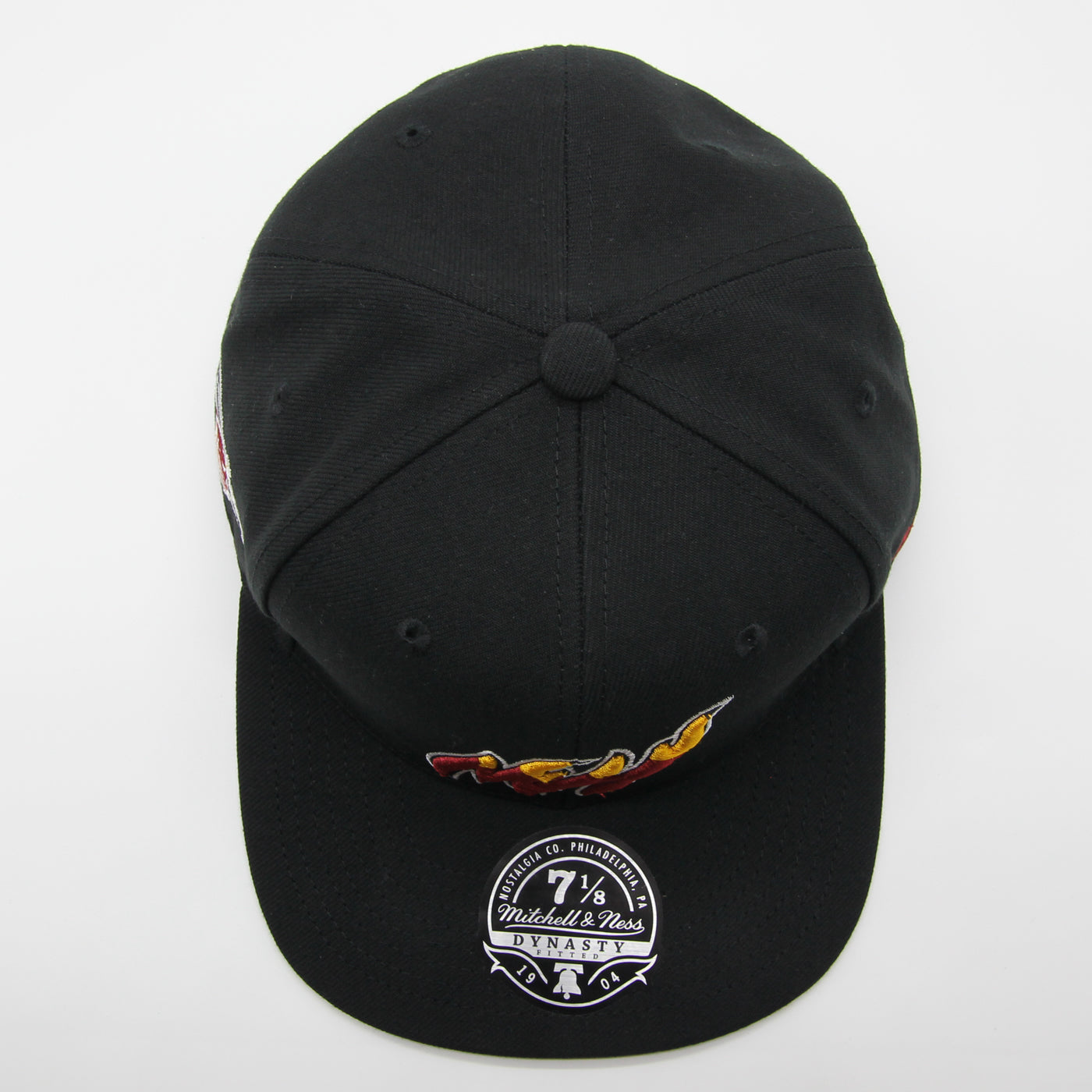 Mitchell & Ness Men's NBA Logo History Fitted Hwc Heat Fitted Caps