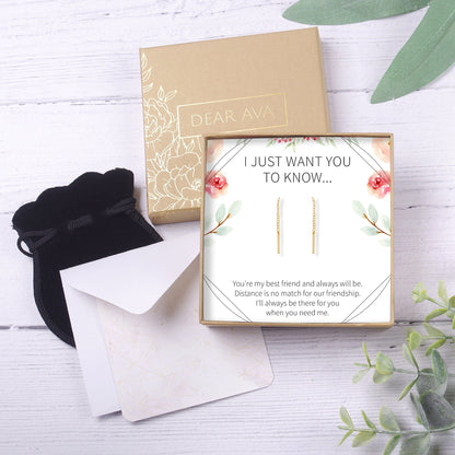 Long Distance Friendship Earrings