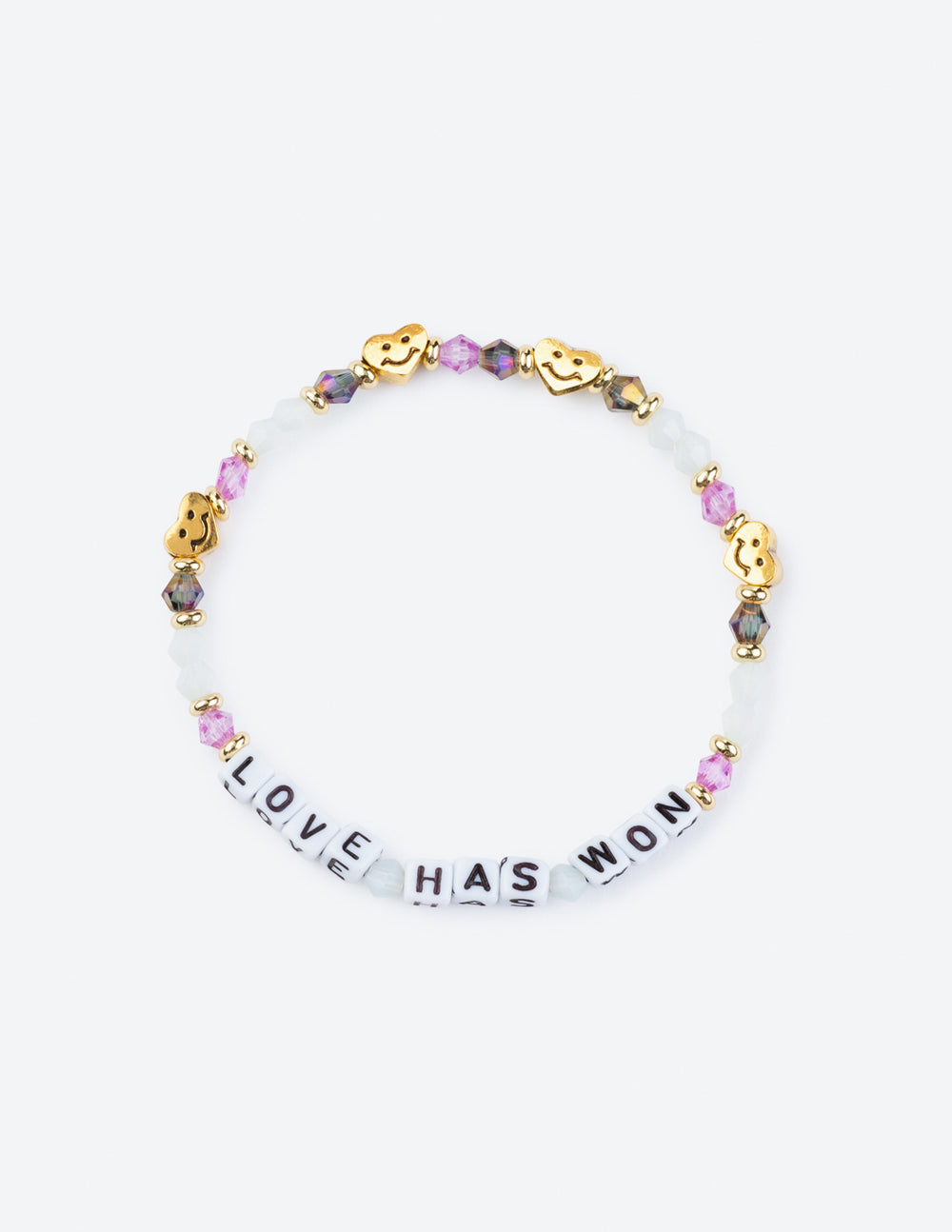 Elevated Faith Love Has Won Letter Bracelet