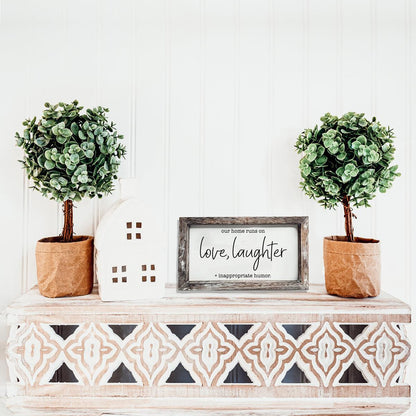 Modern home decor signs that are neutral