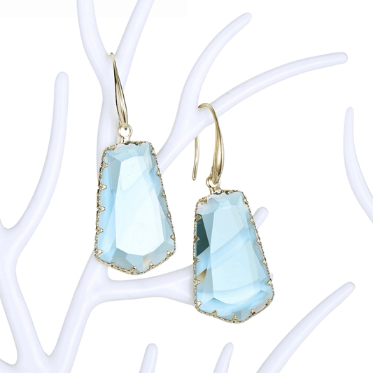 Aqua Blue / Gold-