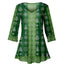 Green Fair Isle Holiday Sweater Print