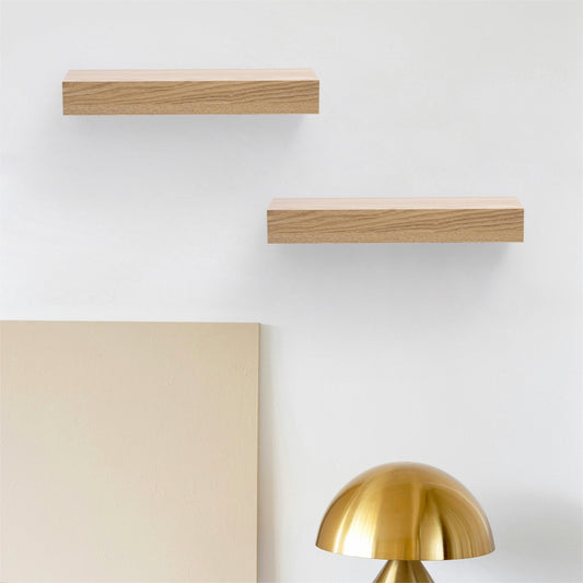 4 Supply Floating Shelves Wall Mounted Wood Shelves For Bathroom, Bedroom, Living Room, Kitchen, Hanging Shelf For Books/Storage/Decor With Invisible Brackets